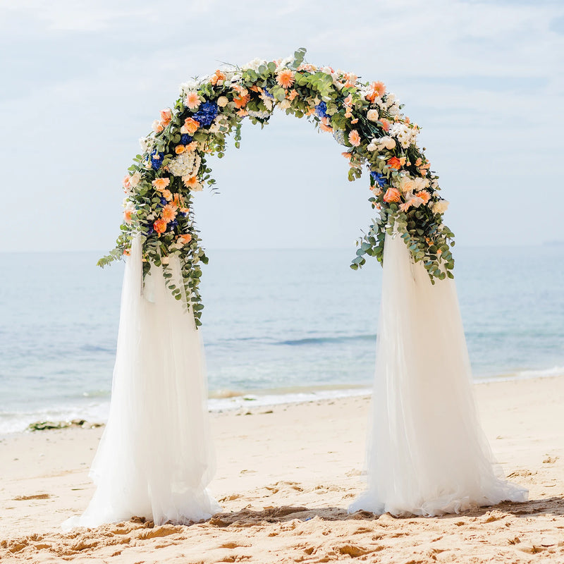Large Metal Wedding Arch with Balloons, Ideal for Weddings, Brides,