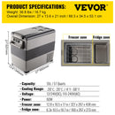 SucceBuy 20L 22L 35L 45L 55L Car Refrigerator Mini Fridge Freezer Portable Compressor Cooler DC 110-240V Ice Box for Camping