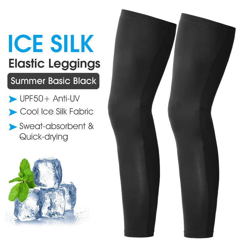 Compression Sleeves Knee Pads, Summer UV Sports Kneepad Protective Men, Women. Bike Cycling Compression Leg Sleeves. - WEST BIKING