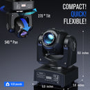Somspot Gobos Moving Head Light Beam RGBW Stage Effect Lighting Projector for DJ Disco KTV Party Wedding Holiday Bar Club, 1/2PC