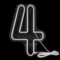 Neon Number Sign for Birthday, Acrylic 0-9 Lights with Switch for Wedding, Party