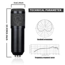 BM-800 USB Recording Microphone Professional Condenser Mic Kit with Articulated Arm For Gaming Podcasting Streaming Youtube