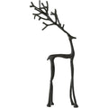 Christmas Decorations Black Reindeer Statues Modern Alloy Xmas Figurines Elegant Indoor Holiday Decor Table Centerpieces Xmas