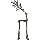 Christmas Decorations Black Reindeer Statues Modern Alloy Xmas Figurines Elegant Indoor Holiday Decor Table Centerpieces Xmas