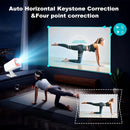 ISinbox V16 Smart Mini Projector Android13 Native P Support 1080P Video Beam Projector WiFi6 BT5.2 HDMI Portable Outdoor Cinema