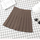 Brown Skirt Ladies 2025 Summer Clothes Women's High Waist Harajuku Korean Style Black Mini Pleated Skirt For School Girl Uniform