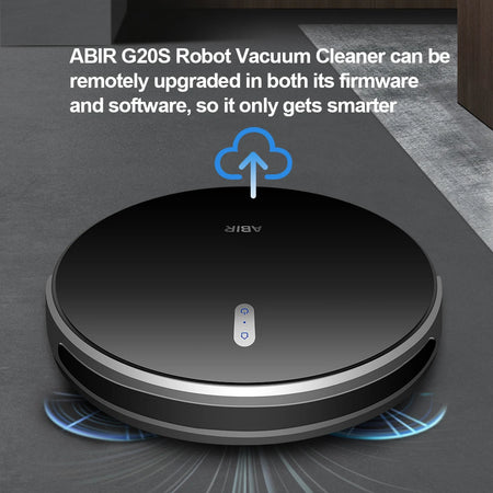 Robot Vacuum Cleaner,Smart Mapping,6000Pa Suction,Remote Upgrade, Electric Wet Mop,WIFI APP Floor Washing for Home. - ABIR G20S