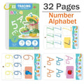 Tracing Workbook Montessori Books 32 Page Pen Control Training Early Childhood Exercise Book Reusable Calligraphy Copybook