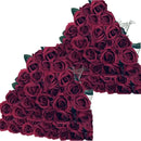 Artificial Roses Flowers Velvet Rose Bouquet for Home Wedding Decoration.