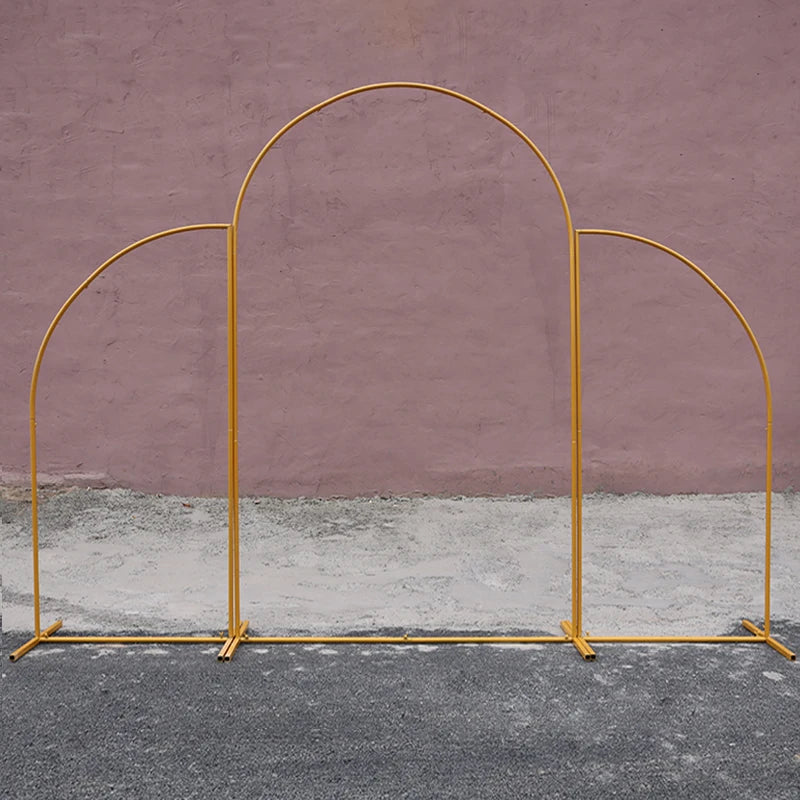 Metal Wreath Arch Set, Wedding Backdrop, Decorative Flower Stand,