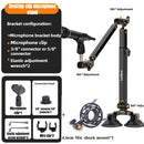 Mic Boom Arm Microphone Stand for Blue Yeti FIFINE AM8 K669B HyperX QuadCast SoloCast AT2020 Shure SM7B MV7 and Other Microphone