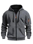 (Pearson OBM) European and American Fashion Casual Autumn and Winter Hat Sweater Zipper Long Sleeve Men's and Women's Same Style Sweatshirt Running Training Outdoor Warm Fitness Jacket - BUY ABROAD NOW